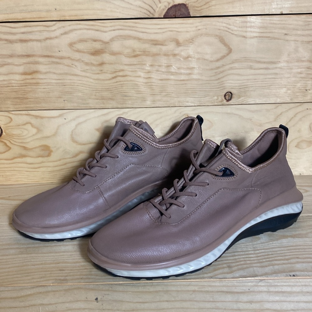 Ecco St.360 mens leather sneakers morel size 10-10.5 - Picture 2 of 12